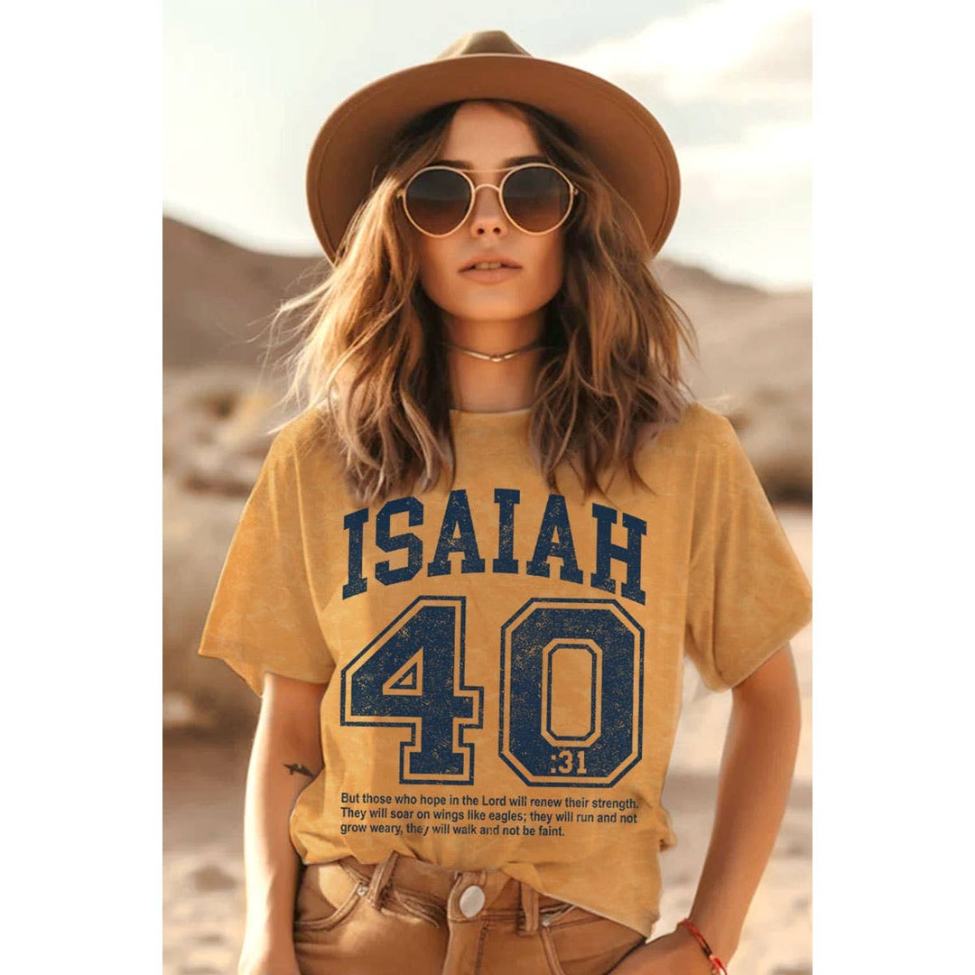 HRTandLUV - ISAIAH 40 31 MINERAL GRAPHIC TEE