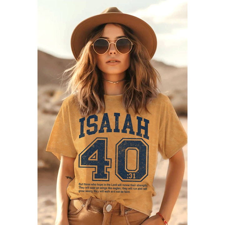 HRTandLUV - ISAIAH 40 31 MINERAL GRAPHIC TEE