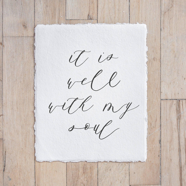 Glass Table Frames &amp; Cards - It is Well | Housewarming Gift