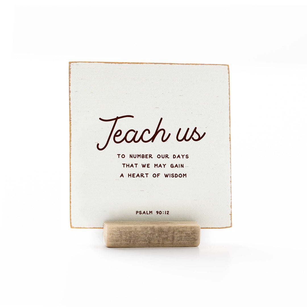 Revelation Culture - The Psalms | Scripture Message Wood Flat Card | 4 x 4"