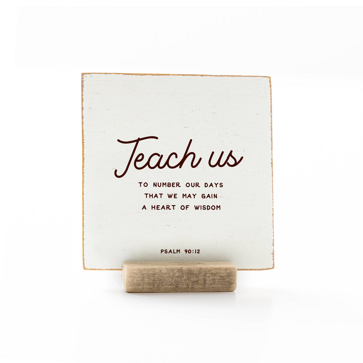 Revelation Culture - The Psalms | Scripture Message Wood Flat Card | 4 x 4"