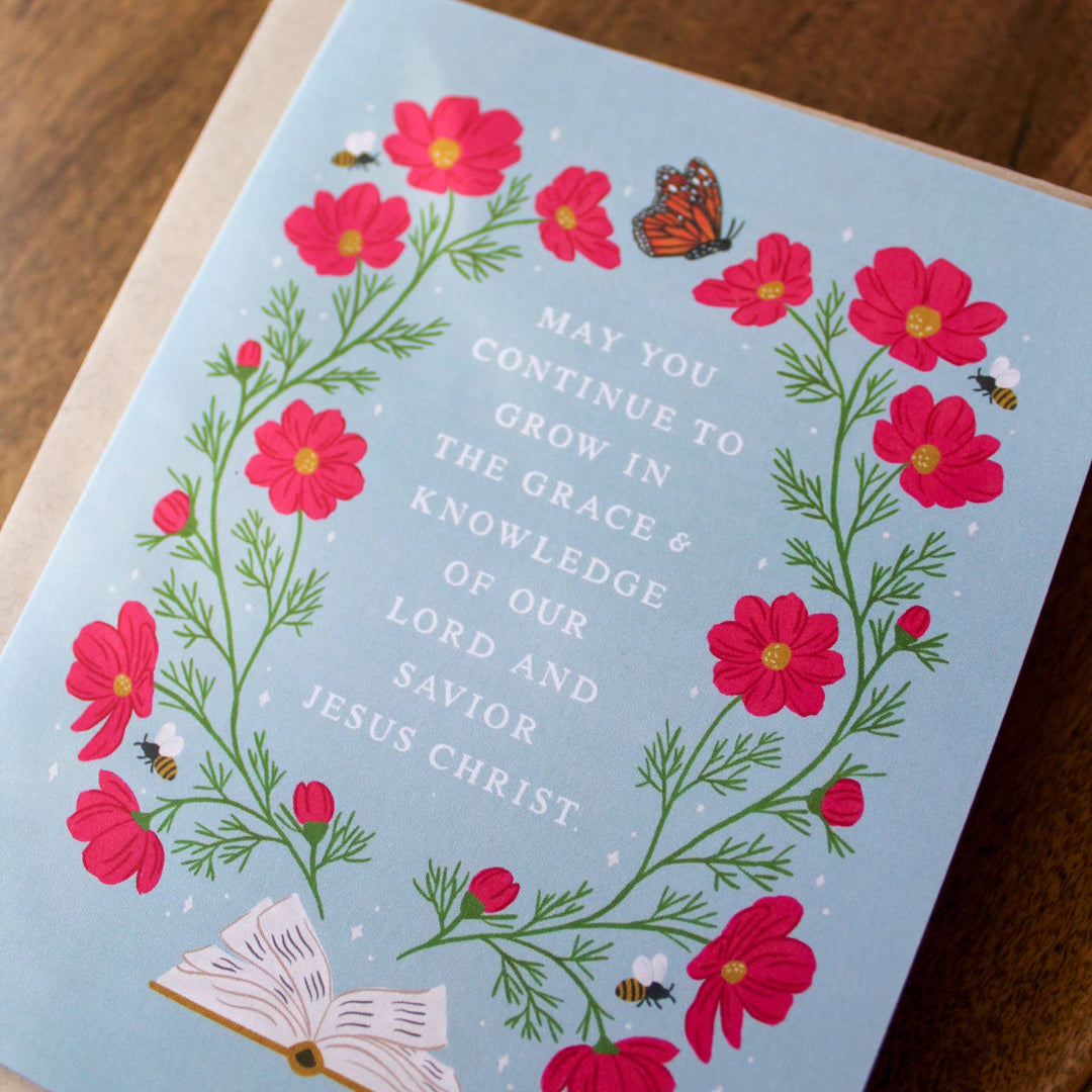 Grow in Grace Encouragement Card