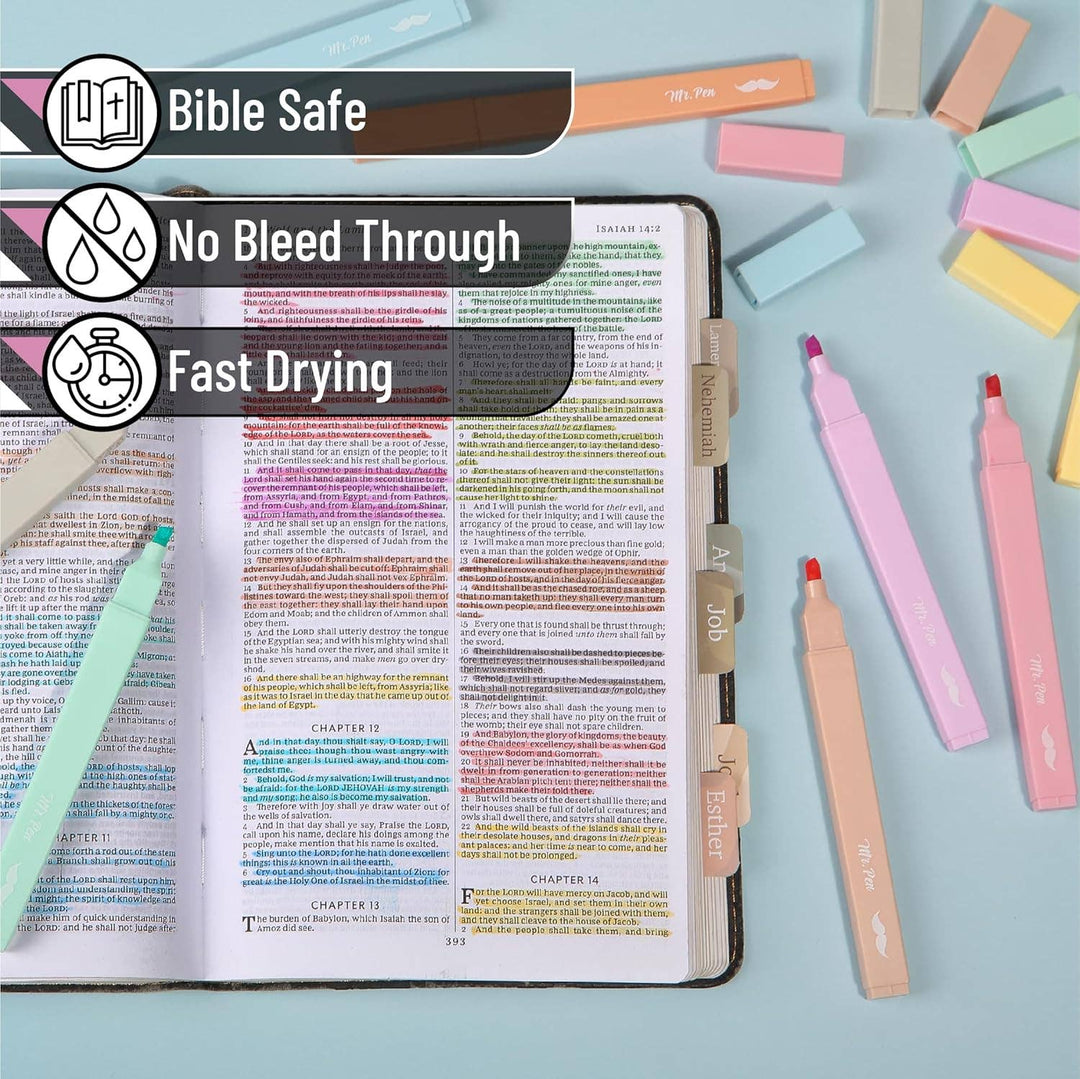 Mr. Pen - Highlighters 12 Pack Macaron