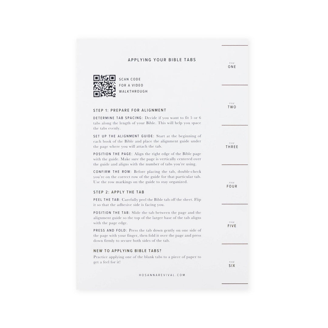 Bible Tabs: Black Foiling