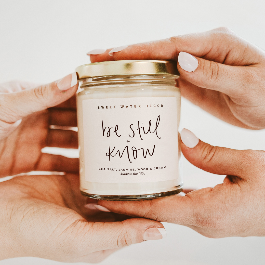 Be Still and Know 9 oz Soy Candle - Home Decor &amp; Gifts