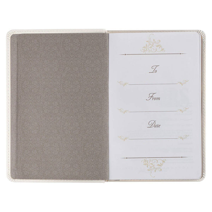 Devotional for Mr. &amp; Mrs. White Faux Leather