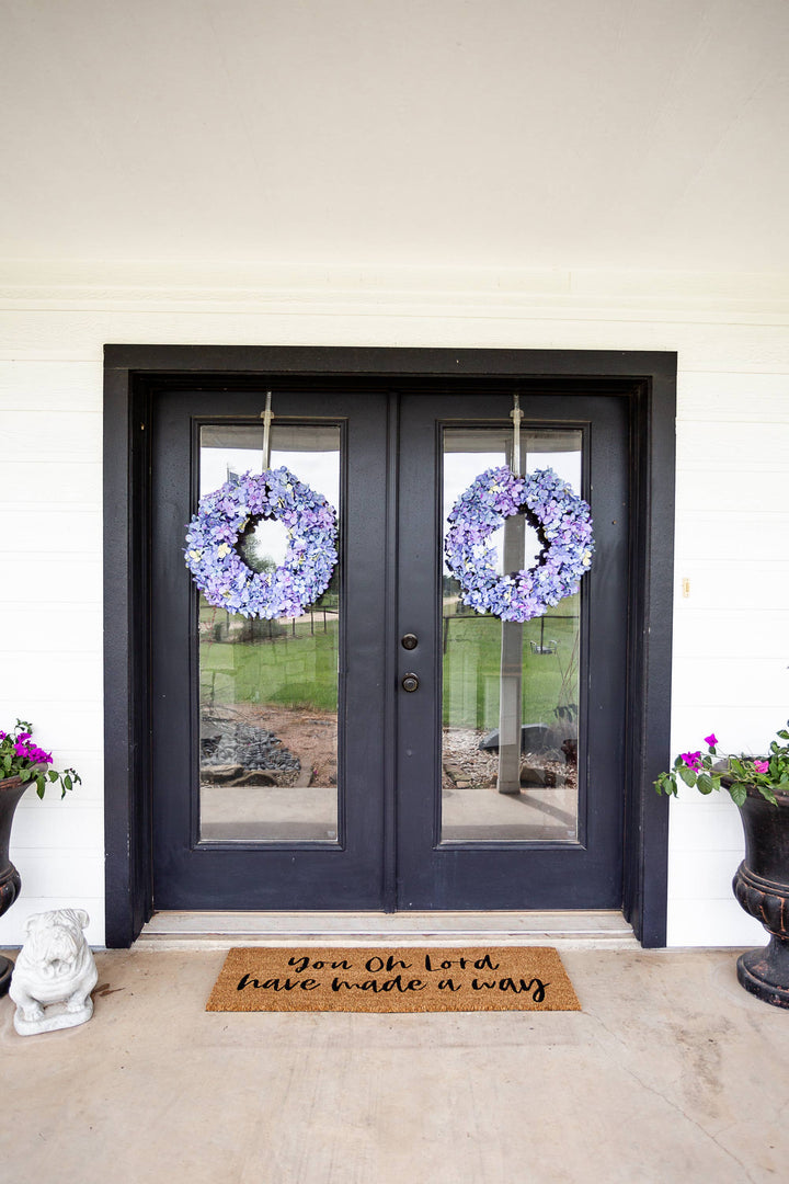 Modern Burlap - XL Doormat - You oh Lord have made a way (New Length)