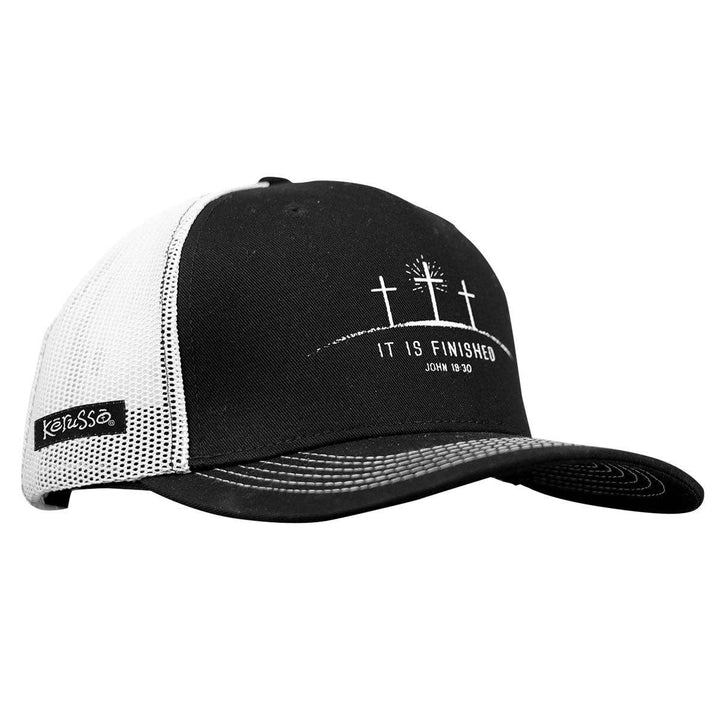Kerusso Mens Cap It Is Finished: Black / One Size Fits Most