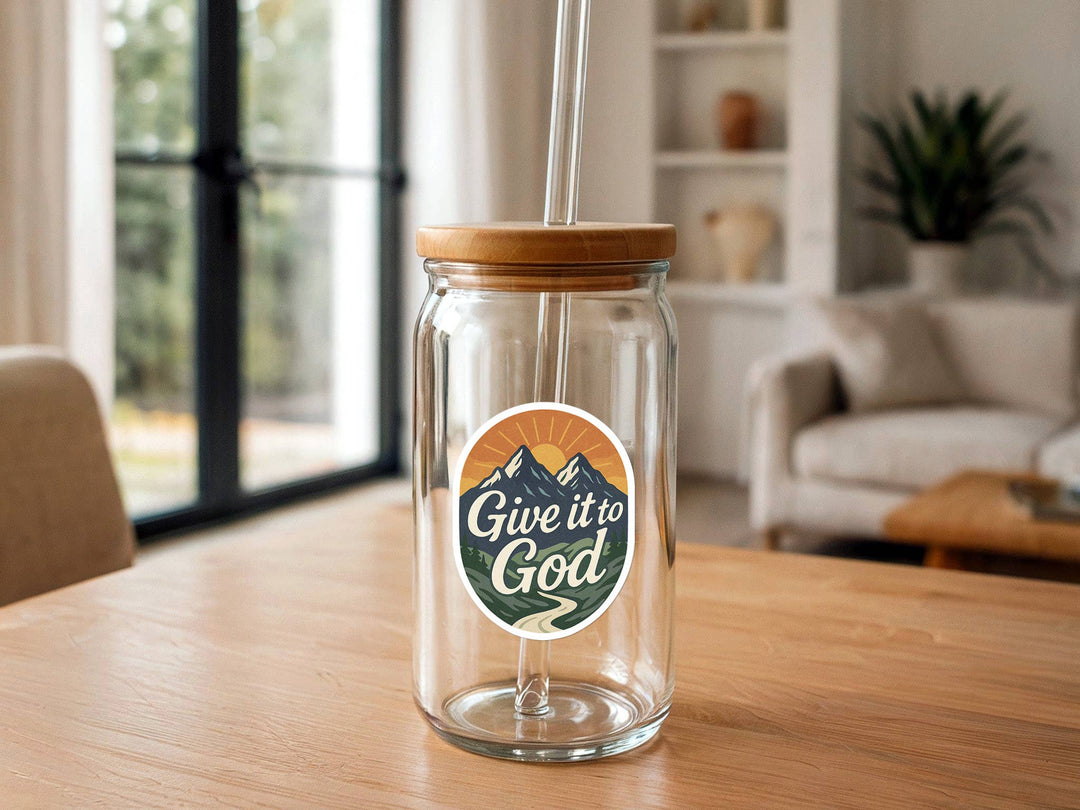 Missional Merch - Give It To God | Christian Sticker | Bible Stickers Bulk