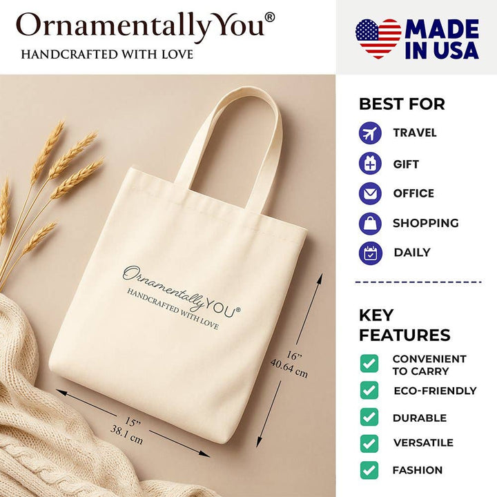 OrnamentallyYou - The Lord Provides Christian Tote Bag, Retro Western Desert Worship Gift Shopper