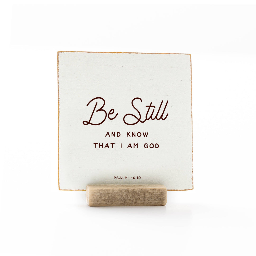 Revelation Culture - The Psalms | Scripture Message Wood Flat Card | 4 x 4"