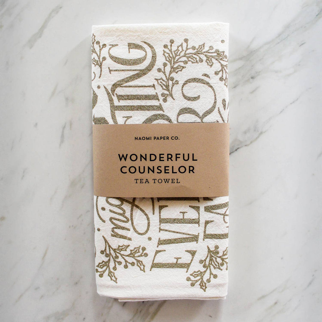 Naomi Paper Co. - Wonderful Counselor Christmas Tea Towel