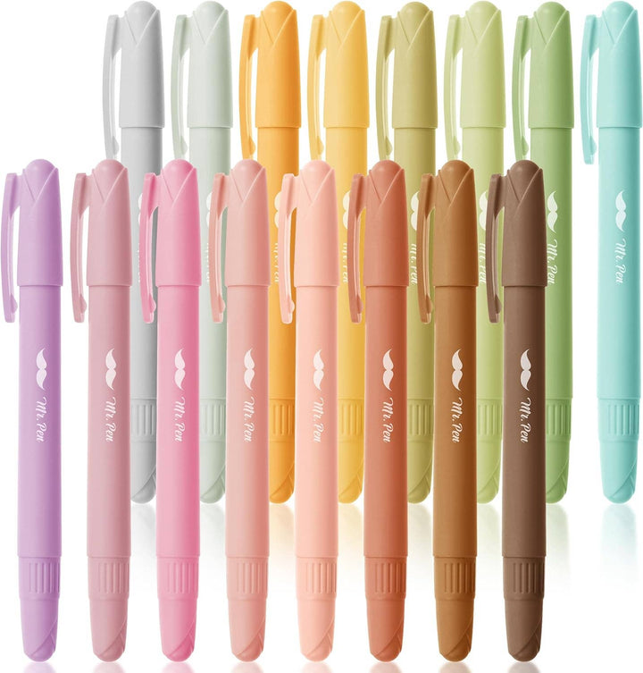 Mr. Pen - Gel Highlighters 16 Pack Vibrant Colors
