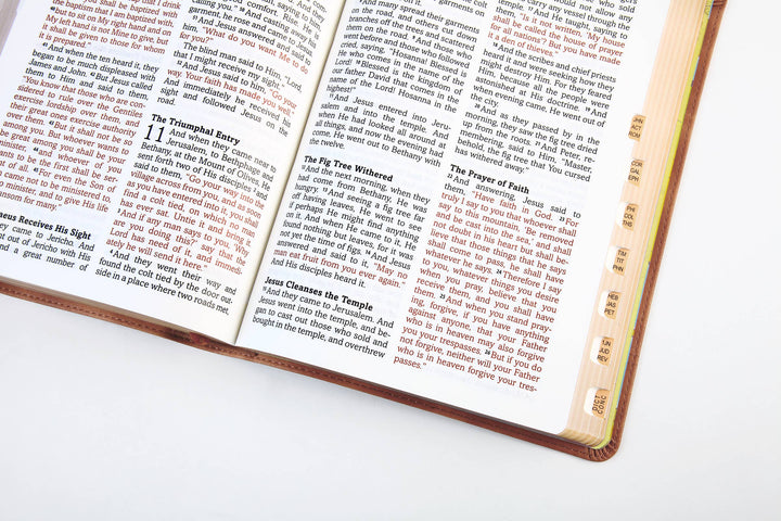 Barbour Publishing, Inc. - The Barbour Simplified KJV--Large Print [Rust &amp; Stone Cross]