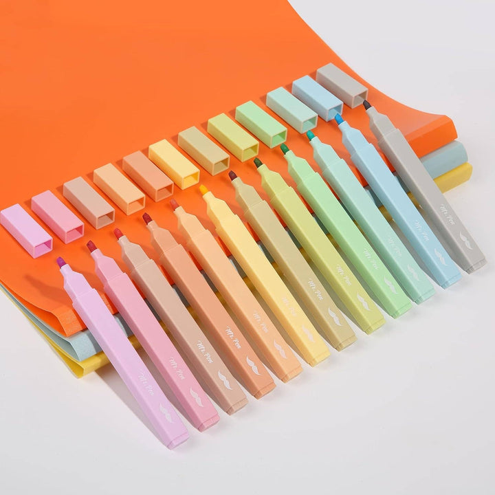 Mr. Pen - Highlighters 12 Pack Macaron