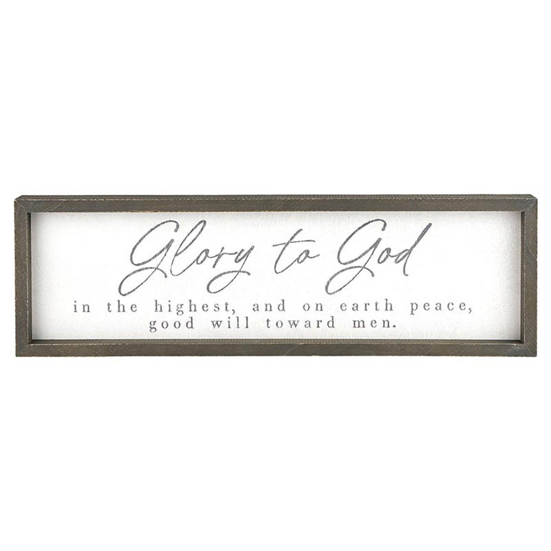 Santa Barbara Design Studio by Creative Brands - Face to Face Wood Sign - Glory to God