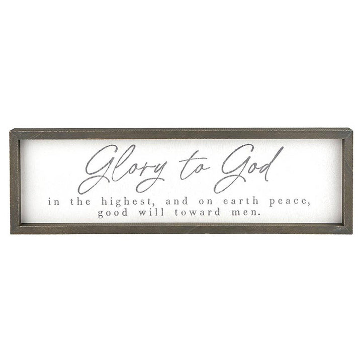 Santa Barbara Design Studio by Creative Brands - Face to Face Wood Sign - Glory to God