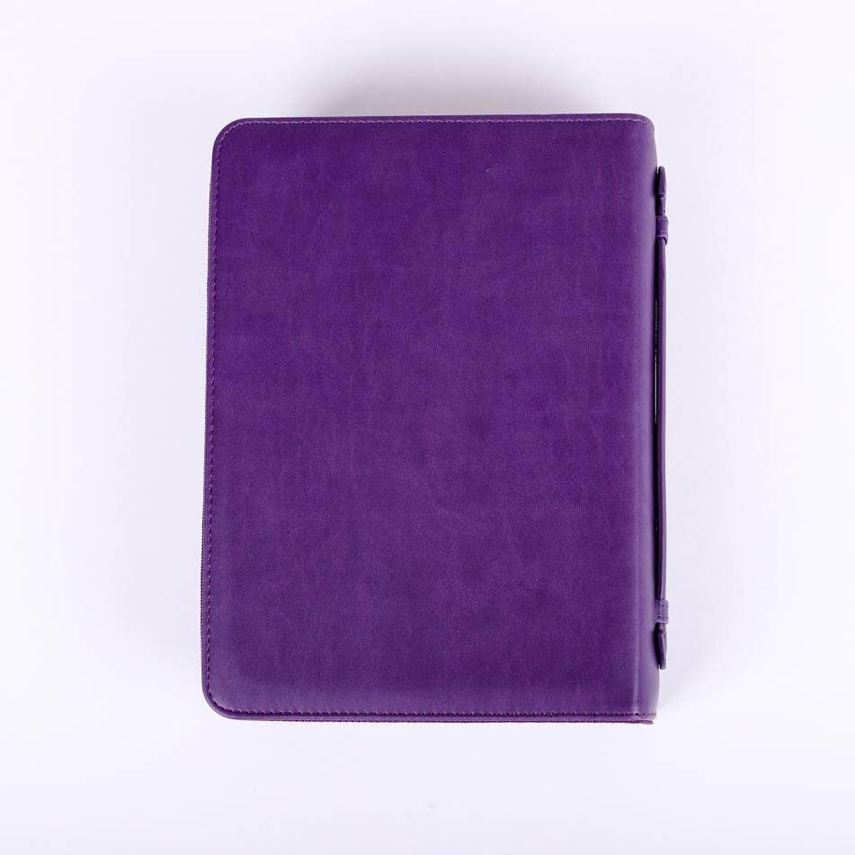 Swanson Christian Products - Bible Cover Imitation Leather Great Love Purple L