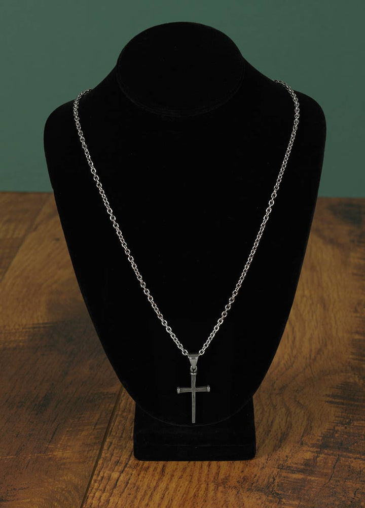 Man of God Necklace Cross Stainless Steel
