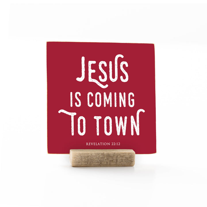 Revelation Culture - Christmas | Wood Message Art Card Flat Card | 4 x 4