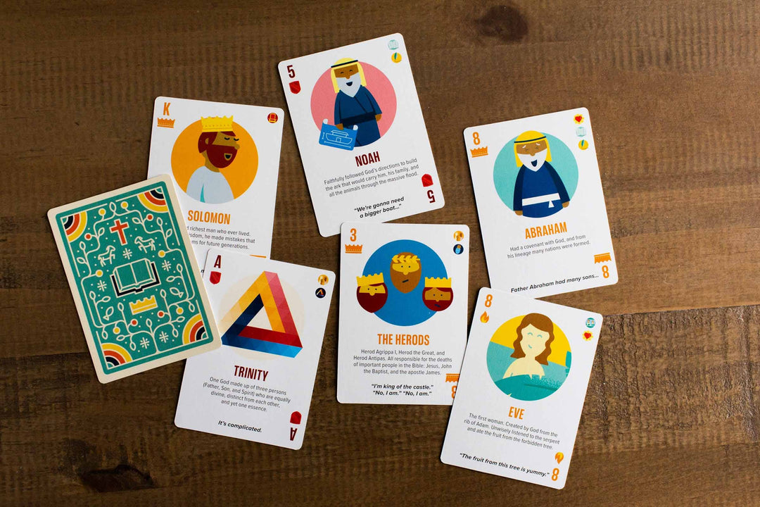Bible Infographics for Kids Playing Cards: English