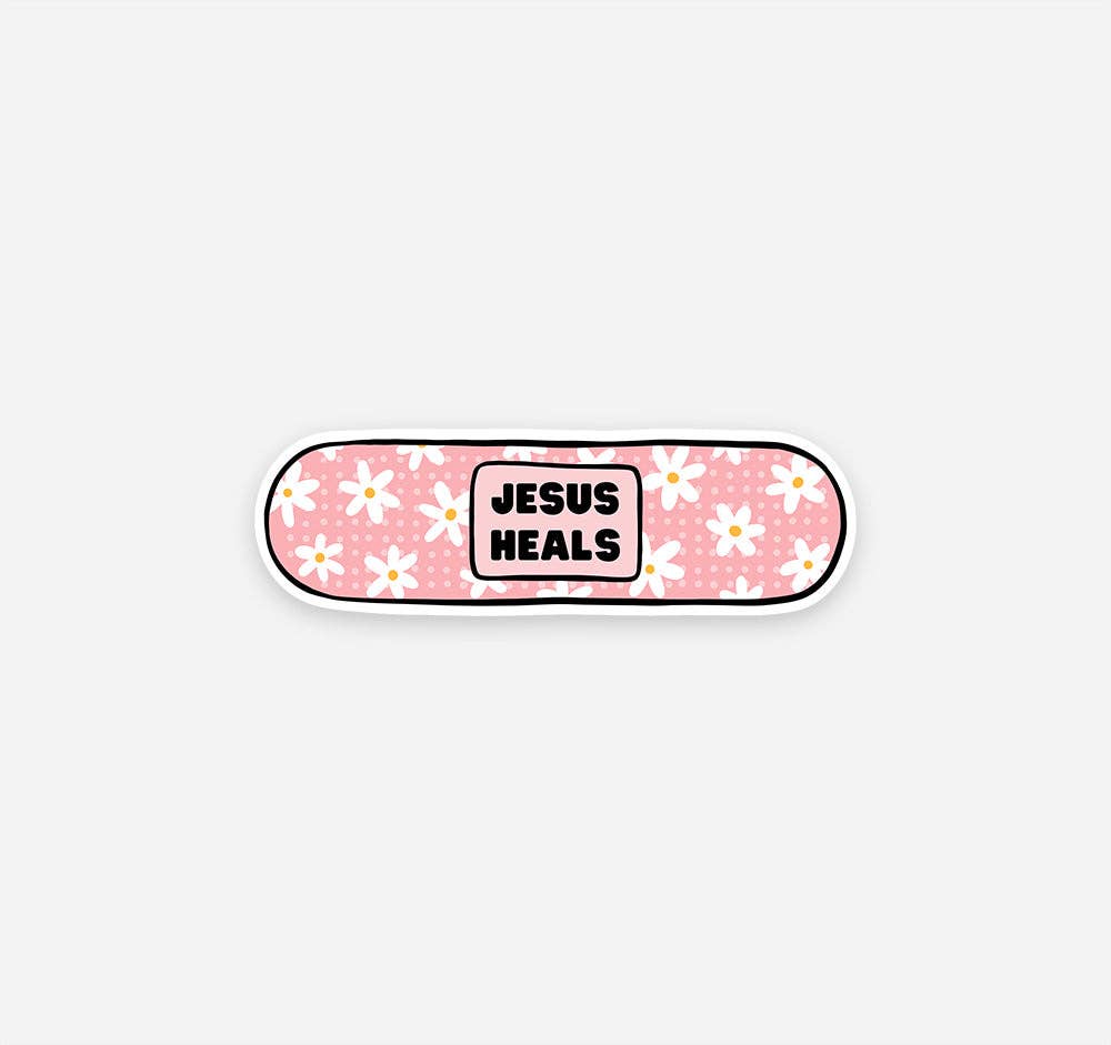 Jesus Heals Vinyl Sticker