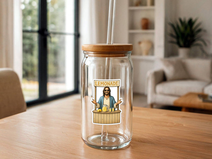 Missional Merch - Jesus Making Lemonade | Christian Sticker | Stickers Funny