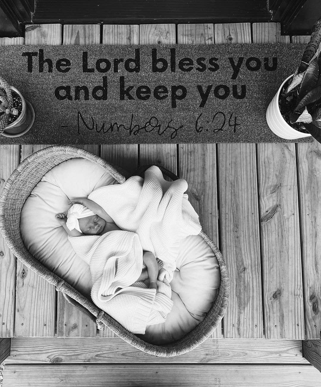 XL Doormat - Numbers 6:24 (New Length)