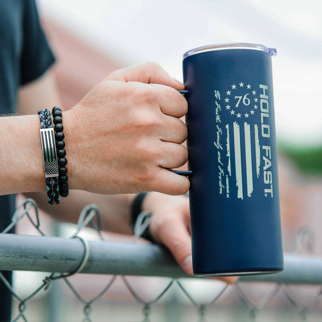 Kerusso - HOLD FAST 22 oz Stainless Steel Mug With Handle 76