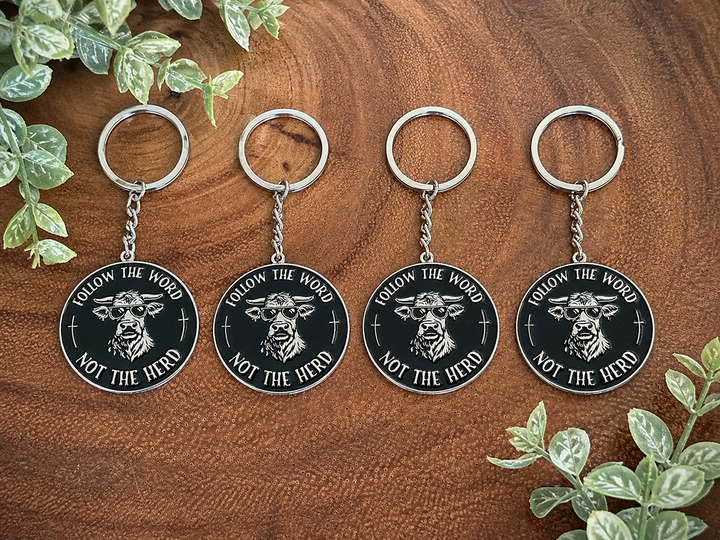 Missional Merch - Keychain | Follow the Word, Not the Herd | Keychains Bulk
