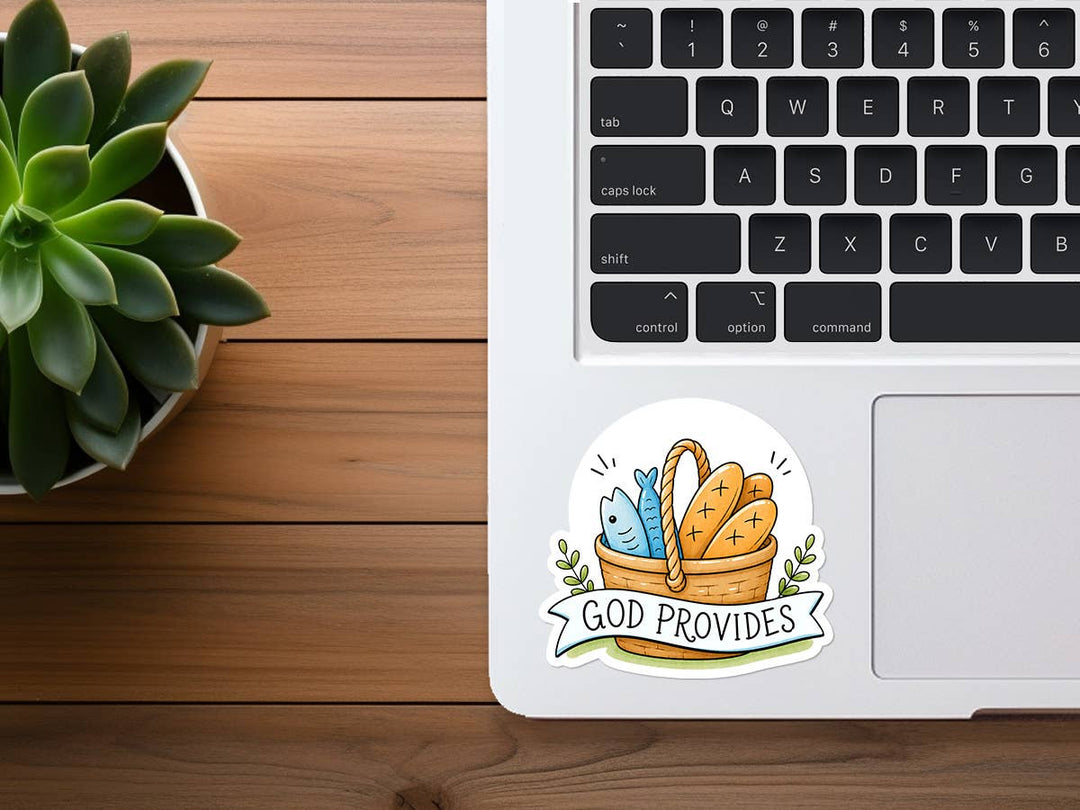 Missional Merch - God Provides | Bible Stickers | Christian Sticker