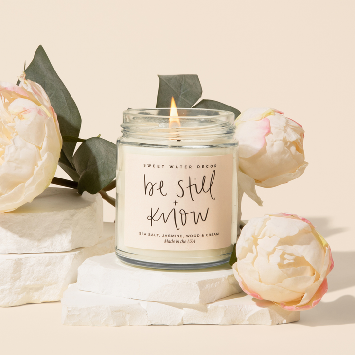 Be Still and Know 9 oz Soy Candle - Home Decor &amp; Gifts
