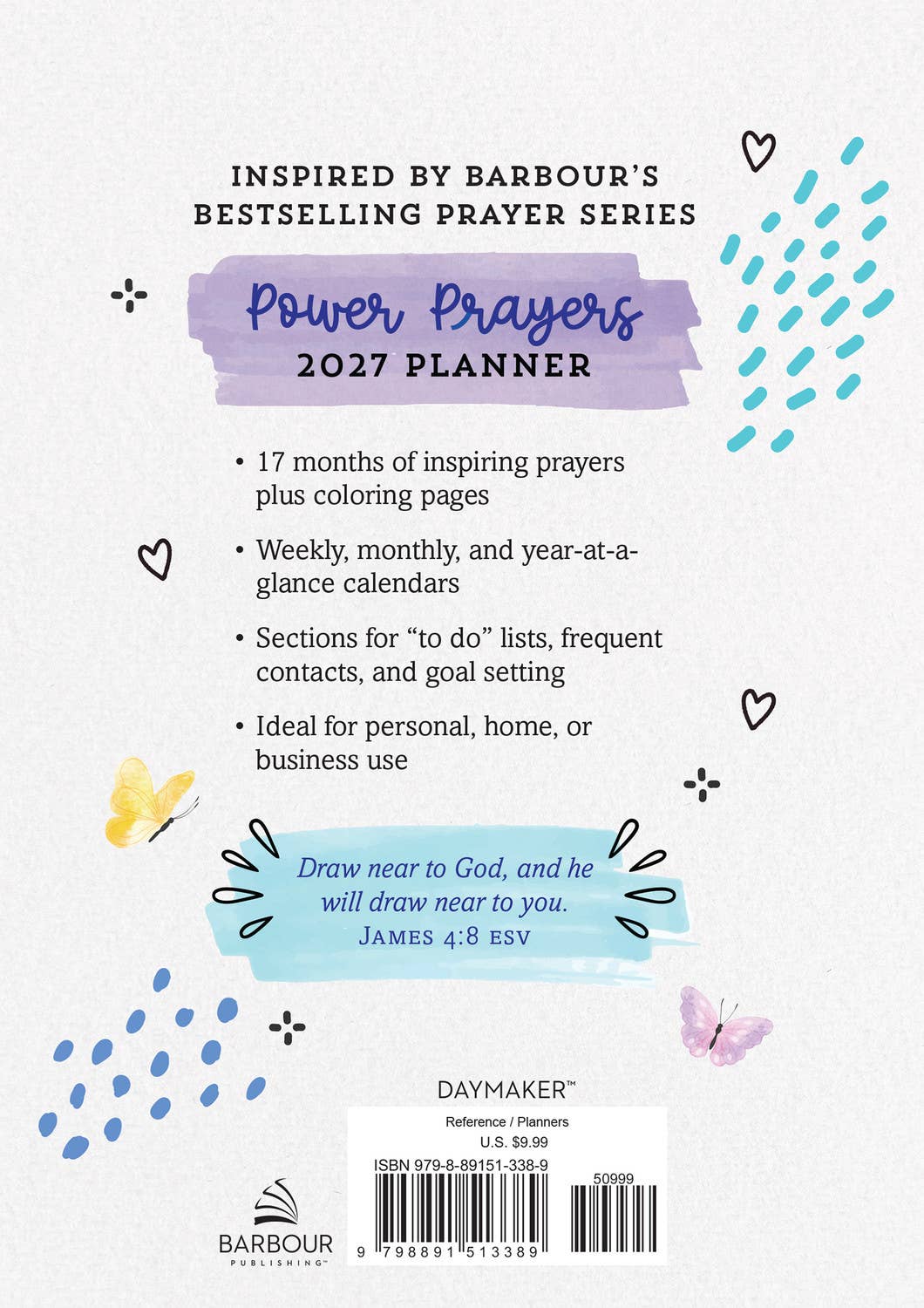 Barbour Publishing, Inc. - 2027 Power Prayers Creative Coloring Planner