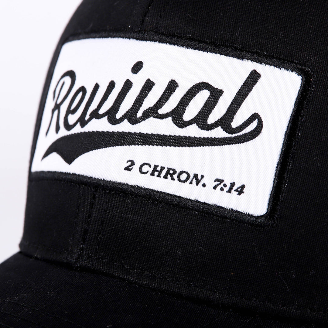 Trucker Hat - "Revival" Black &amp; White