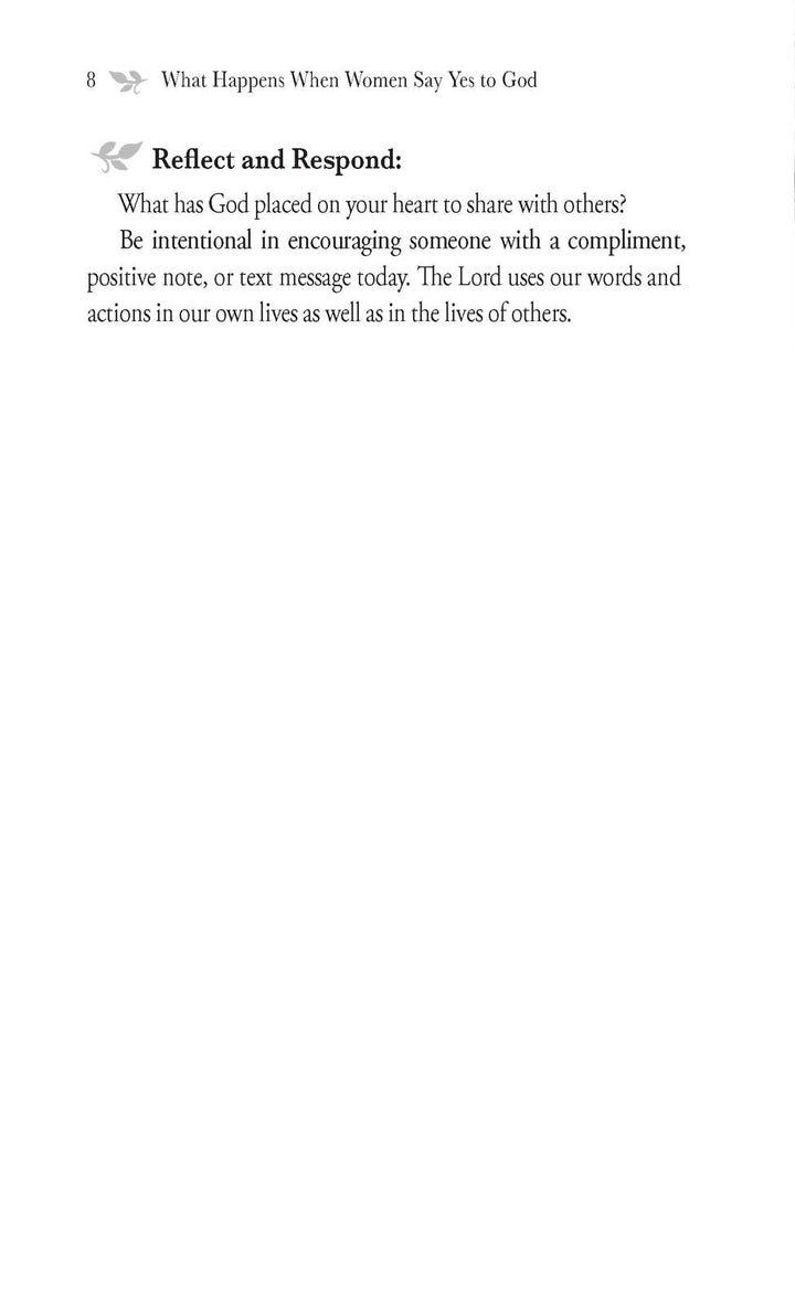 What Happens When Women Say Yes to God Devotional: Flexibound / English