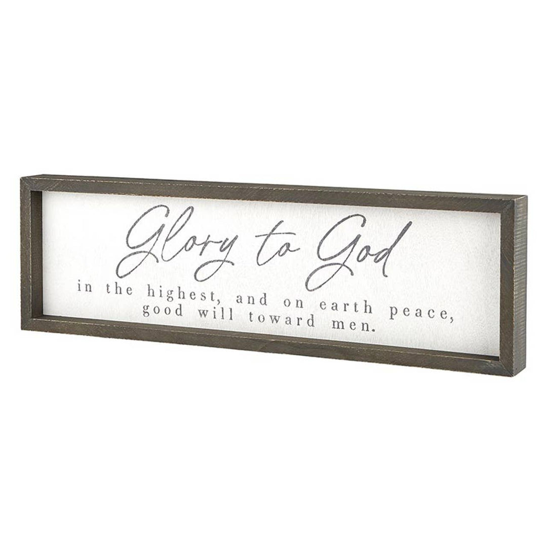 Santa Barbara Design Studio by Creative Brands - Face to Face Wood Sign - Glory to God