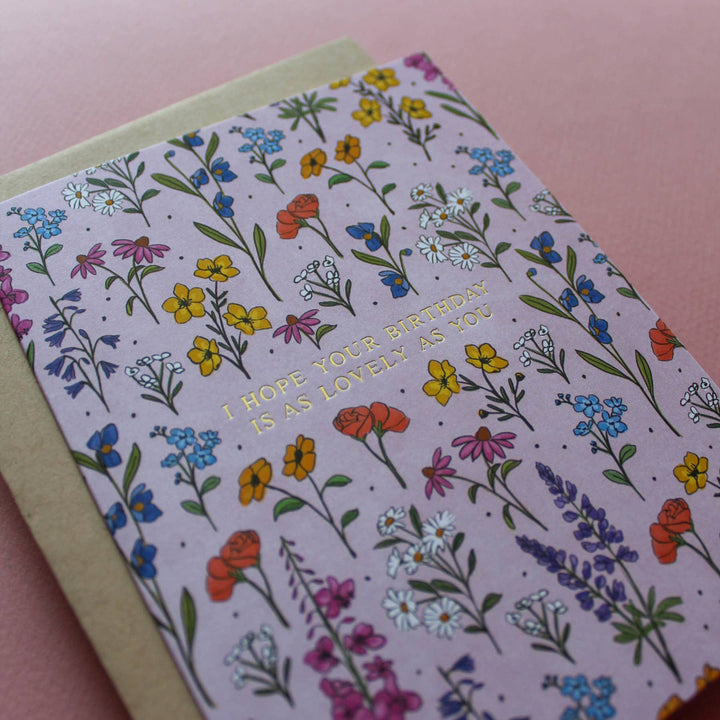 Naomi Paper Co. - Lovely As You Wildflowers Birthday Card