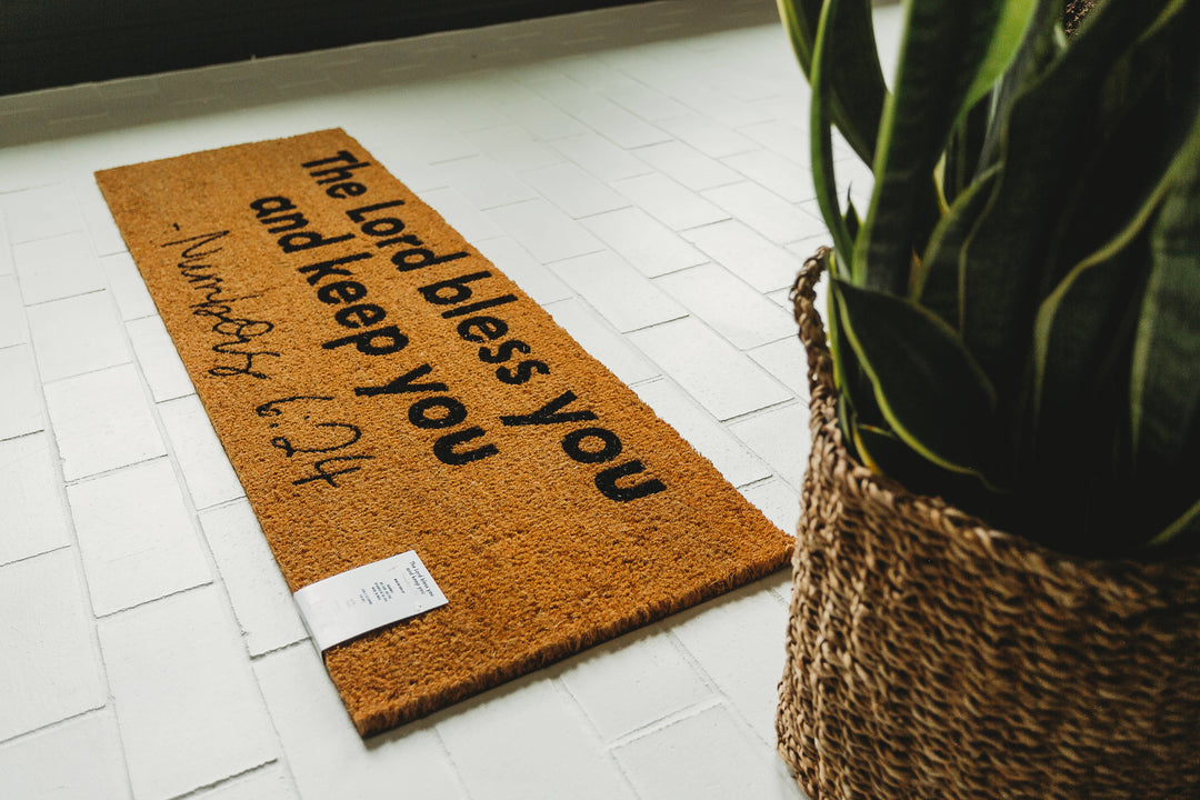 XL Doormat - Numbers 6:24 (New Length)