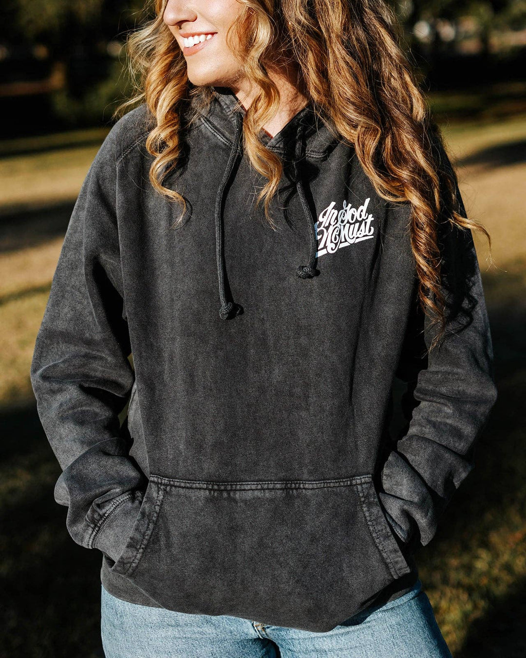 In God We Must - Jesus Saves Premium Hoodie