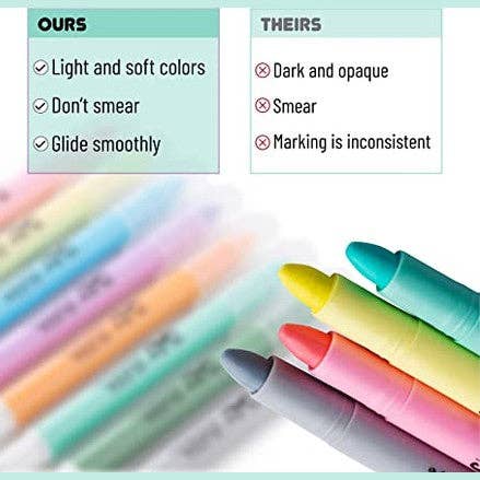 Mr. Pen - Gel Highlighters, No Bleed, 8 Pack