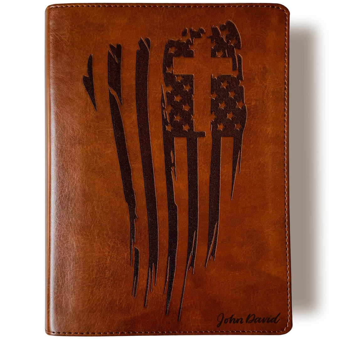 Joy Creative Bibles - CSB He Read Truth Bible - American Flag &amp; Cross