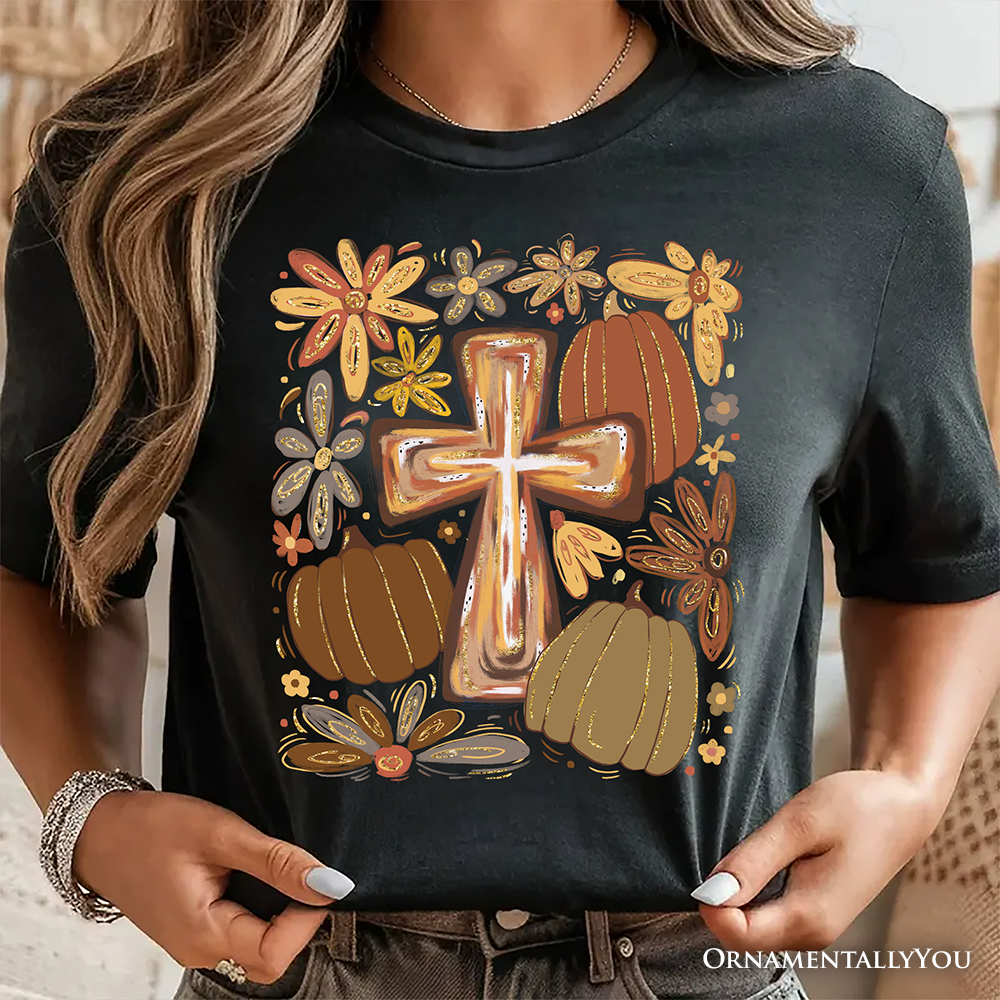 OrnamentallyYou - Fall Blessings T-Shirt, Autumn Christian Faith Tee