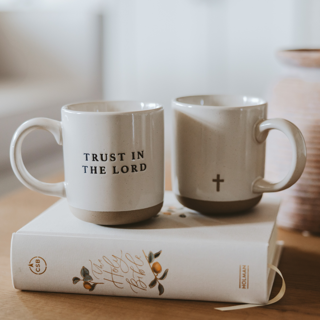 Cross Stoneware Coffee Mug - Home Decor &amp; Gifts