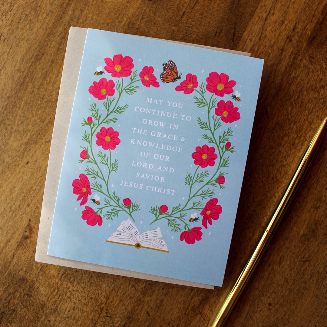 Grow in Grace Encouragement Card