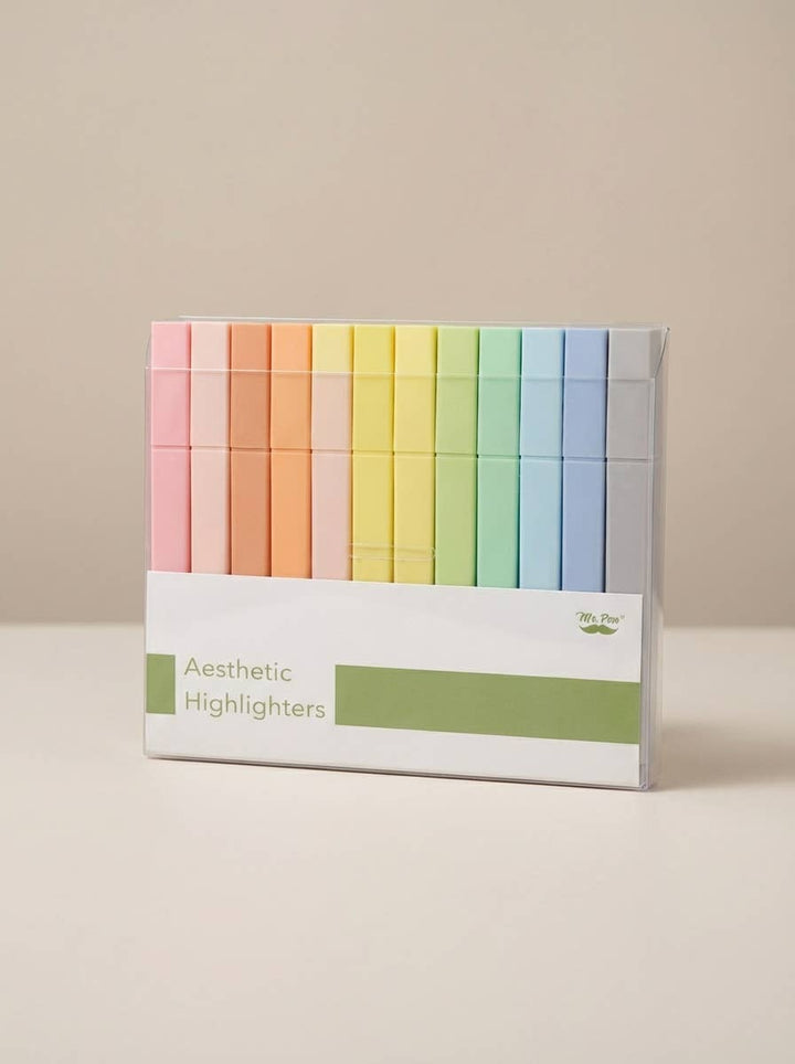 Mr. Pen - Highlighters 12 Pack Macaron