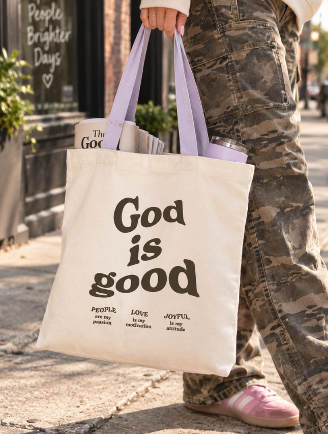 Worthy Wear - God is Good Tote Bag