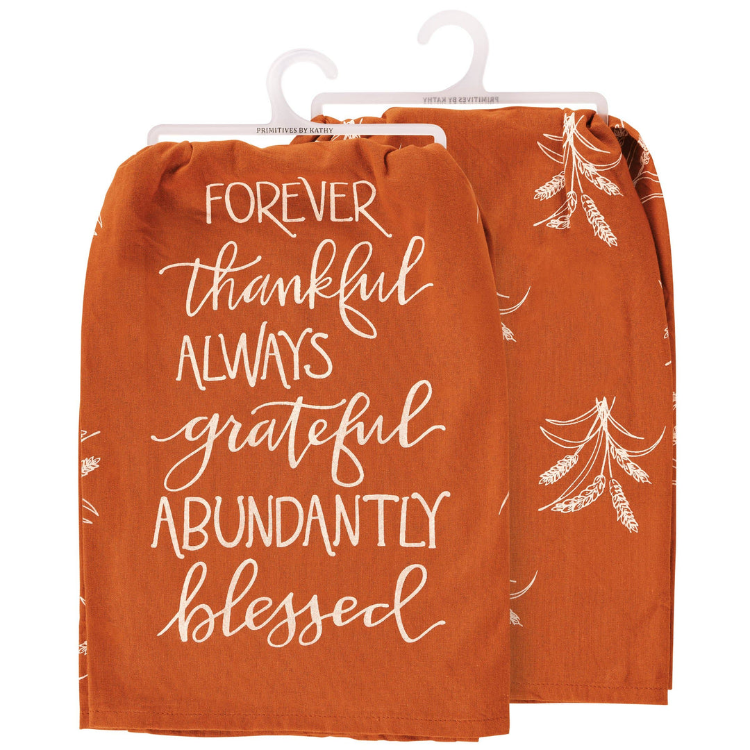 Primitives by Kathy - Forever Thankful Kitchen Towel