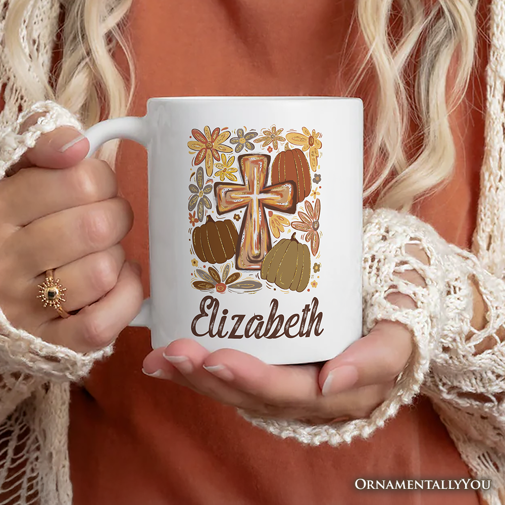 OrnamentallyYou - Fall Blessings Gift Mug, Autumn Christian Faith Gift