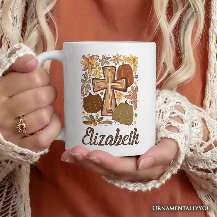 OrnamentallyYou - Fall Blessings Gift Mug, Autumn Christian Faith Gift