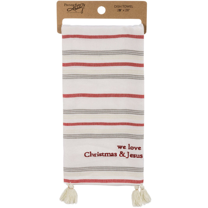 Primitives by Kathy - We Love Christmas &amp; Jesus Kitchen Towel